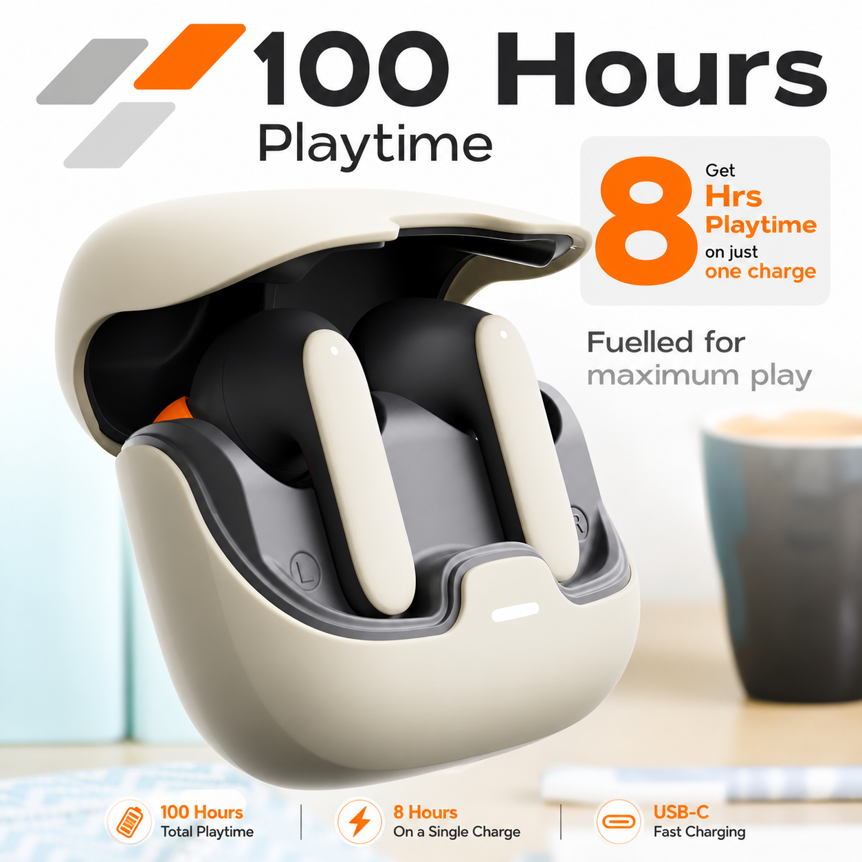 Nexura TWS Pro Earbuds - Bluetooth 5.4 & Dual Mic ENC