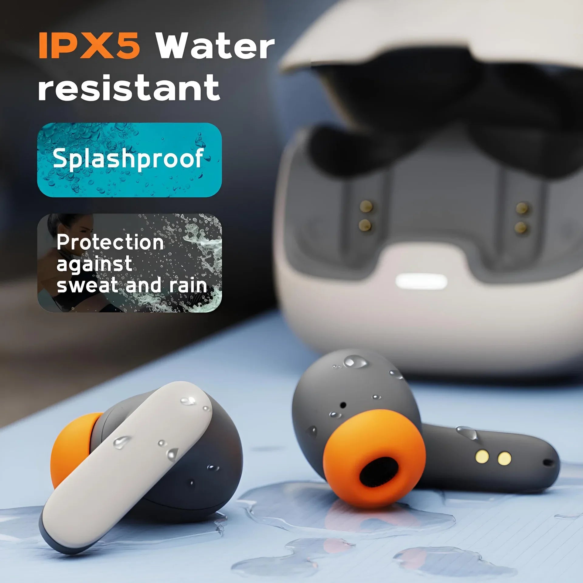 TWS Wireless Bluetooth Earphones Bluetooth 5.4 Ultra-Low Latency Dual Microphone ENC Noise Cancelling in Ear Bluetooth Earphones